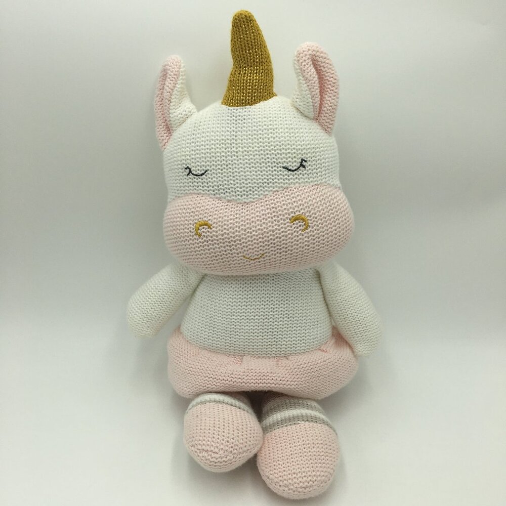 17" Kenzie Unicorn Plush with Jingling Rattle Inside